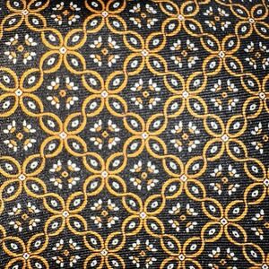 Jos. A. Bank Executive Collection Black‎ Gold Printed Imported Silk Tie